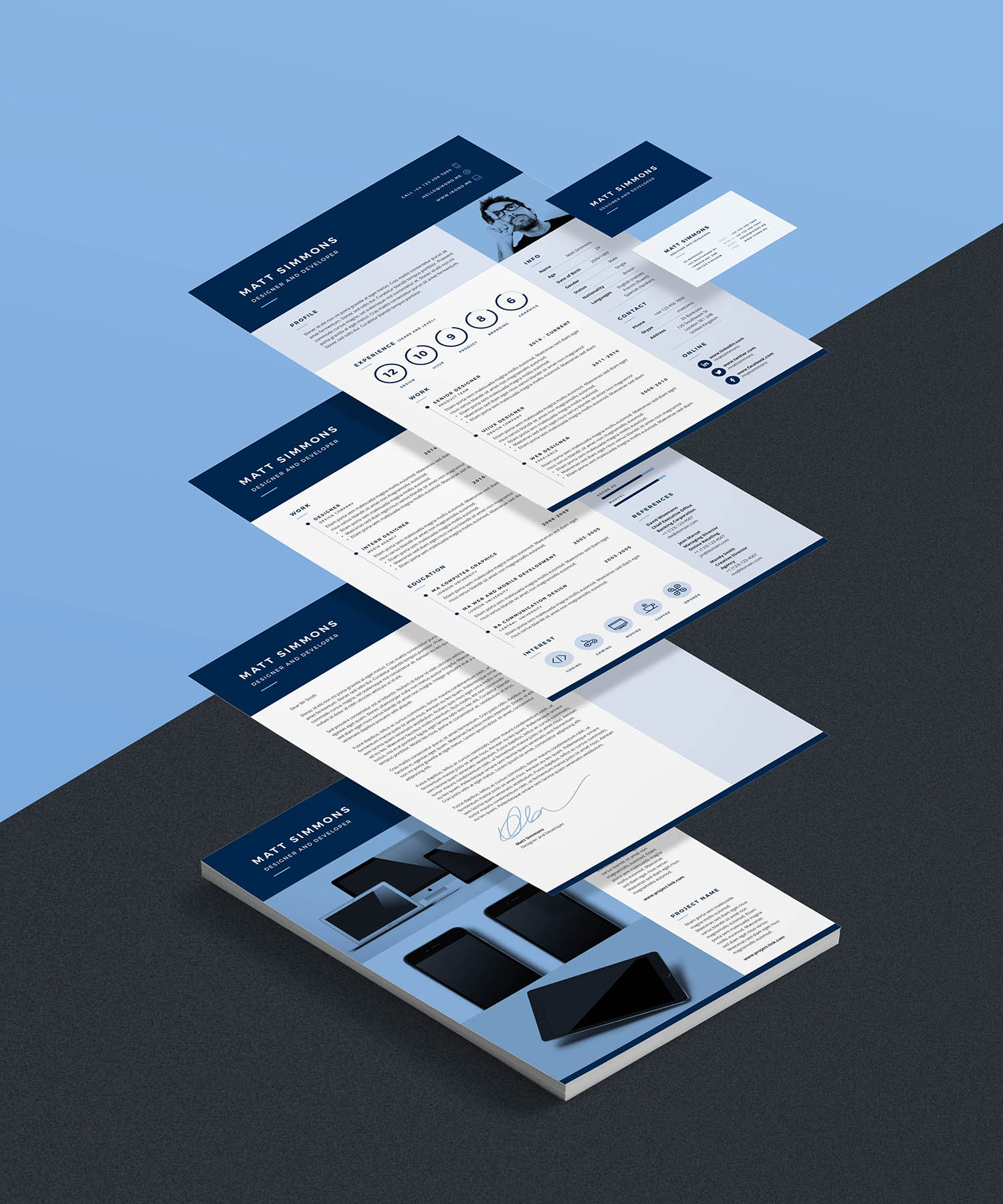 PRO Resume 2 Resume Template Set